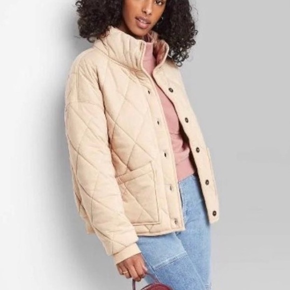 Target Tan Puff Jacket - Picture 2 of 3
